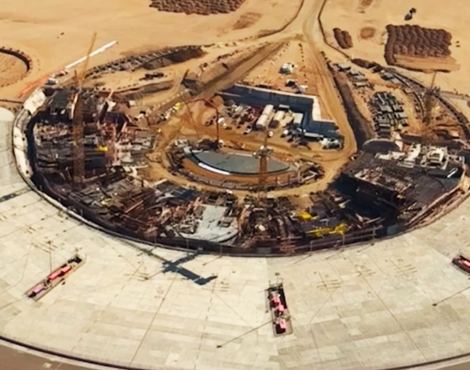 Silver building work at red sea global