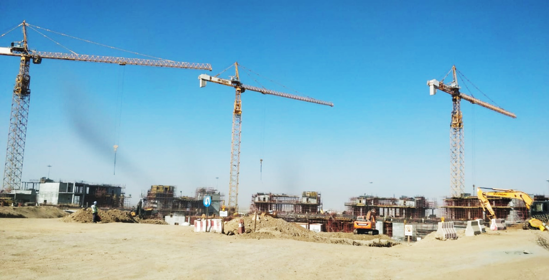 Silver building work at red sea global
