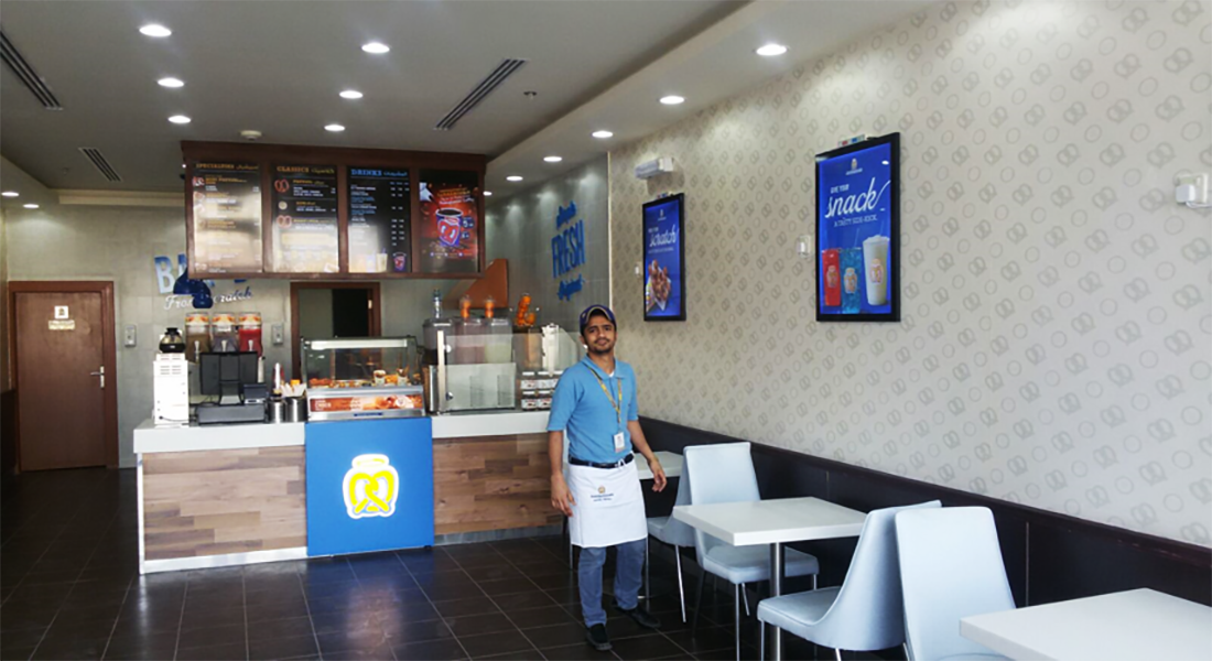 silver building work at auntie anne's riyadh